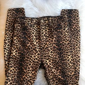 Zara cheetah jeans